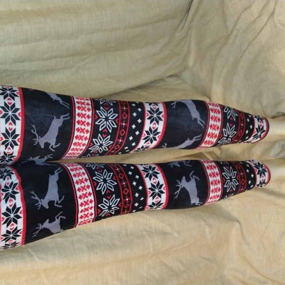 Soft Christmas print leggings - Picture 6 of 7